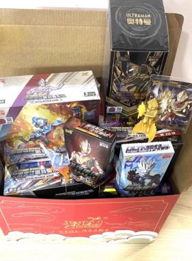 奥特曼卡片新年豪华大礼包2025新年礼盒SP卡XR卡橡皮人偶卡牌