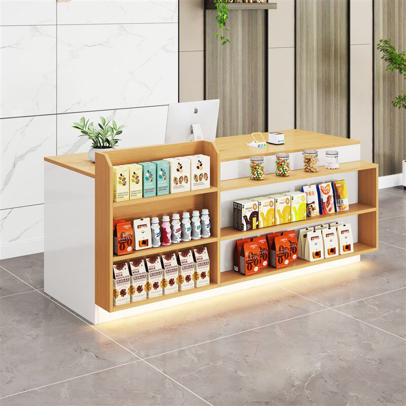 吧台店铺小型g柜台超市收银柜台便利店柜台桌展示架奶茶店前台接