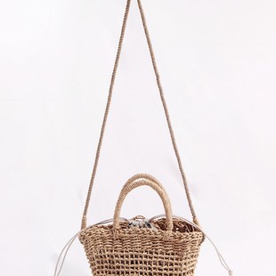 小清新斜挎草编包新款 镂空可爱草包编织包海边度假沙滩包百搭女包