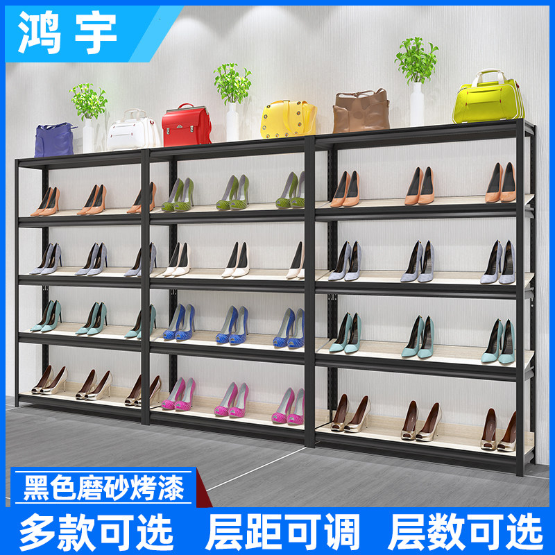 商用鞋店鞋架展示架斜店面多层服装店G铺用鞋子货架组合鞋店展示