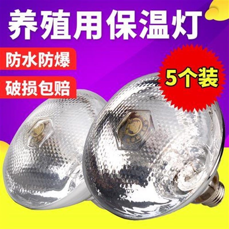 保温灯养殖场专用小猪用保暖灯小鸡育雏鸡保温灯加热取暖灯泡烤灯