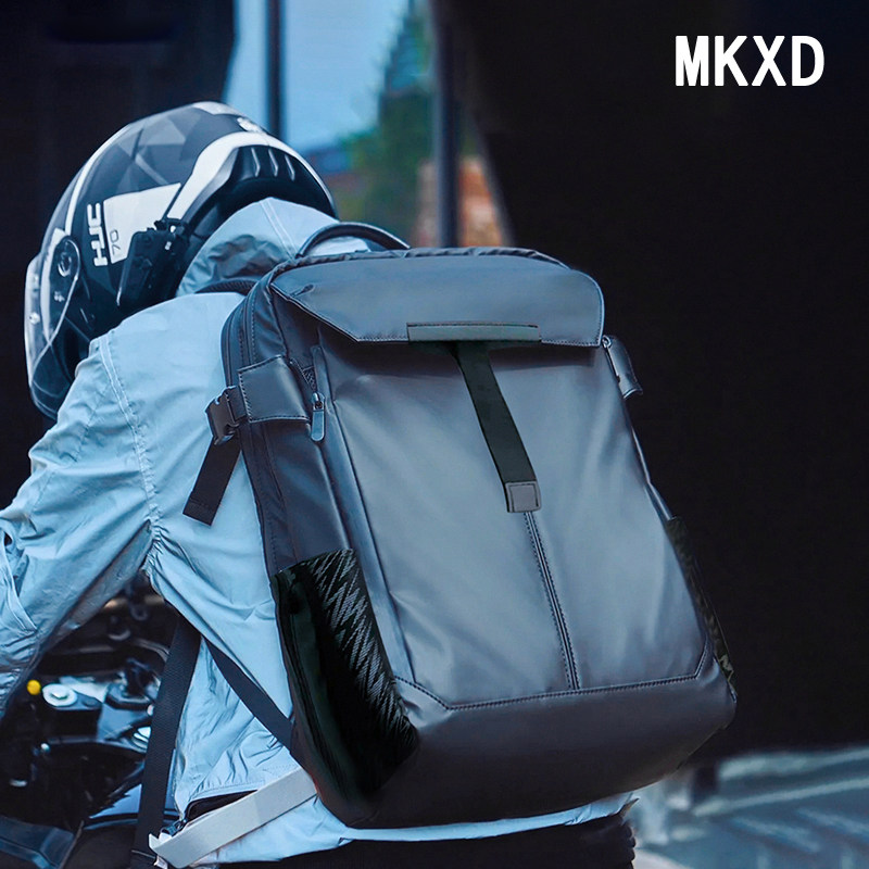 摩托车头盔包防水背包男士双肩包骑行机车包男款笔记本电脑包书包