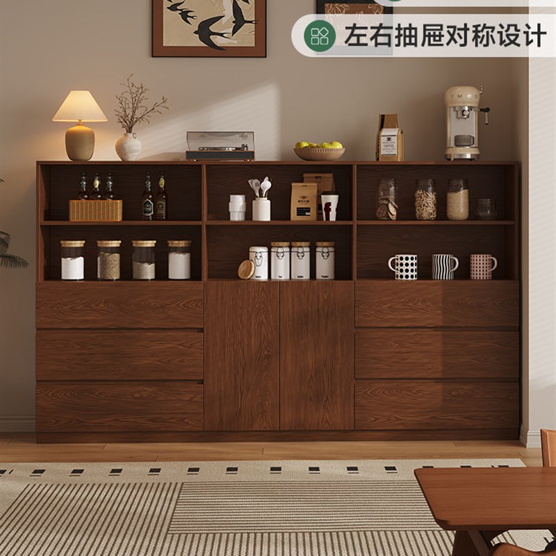 定制橡木客厅三j斗收纳边柜全实木卧室六斗柜床尾靠墙大容量餐边
