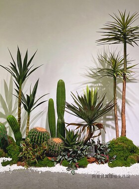室内大型仿真龙血树 绿植造景仿真植物z 楼梯拐角装饰仿真树 落地