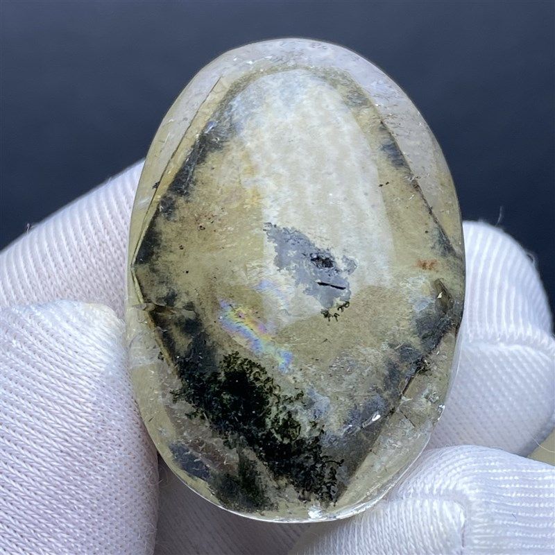 天然水晶包裹体大颗粒榍石绿幽灵共生吊坠矿石挂坠饰品一物一图