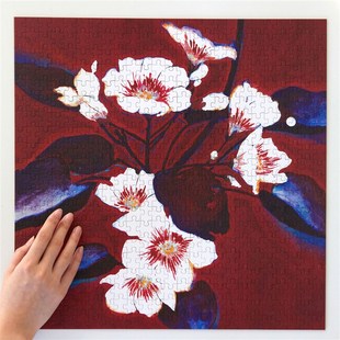 《余梦桐子花》拼图-500P-40*40cm装饰拼图心流体验绘画艺术