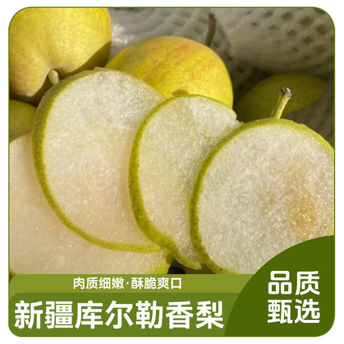 品质甄选新疆库尔勒香梨新鲜水果当季现摘梨子
