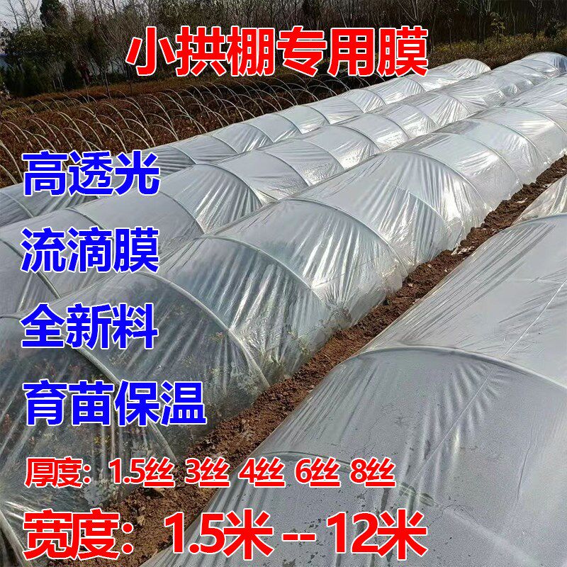 大棚内膜二膜二层膜m中膜小拱棚透明白膜砂糖橘1.4-6s保温塑料薄