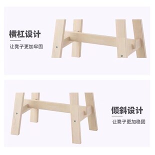 诺鲁克小木凳实木方凳家用客厅儿童矮凳板凳换鞋凳木圆角凳子