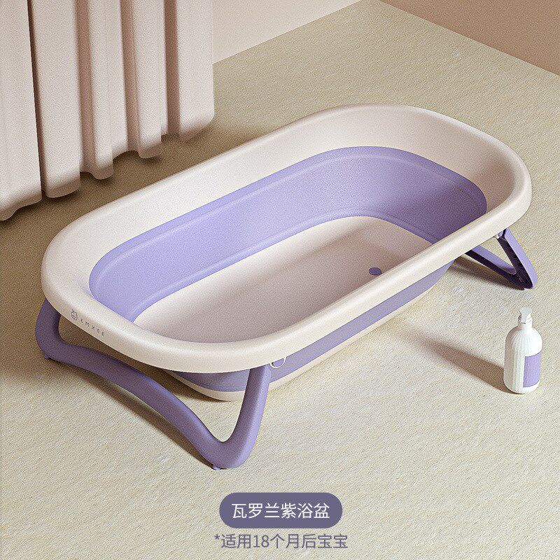 婴儿洗澡盆宝宝新生儿童折叠浴盆洗头发躺椅大号桶用品