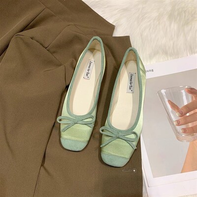 晚晚风90054奶温季柔鞋瓢鞋平底单鞋女软2024新款夏浅口底孕妇奶