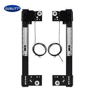 隐藏衣柜回旋门轨道口袋门橱柜门侧装倒插入式伸缩滑导轨五金配件