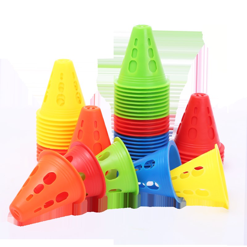 轮滑桩杯平花桩溜冰鞋路轮滑障碍物角标标志筒绕桩小锥桶训练道具