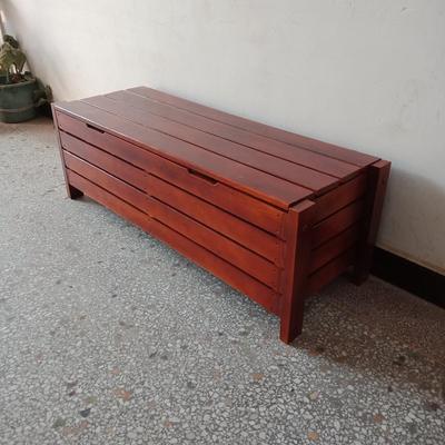 定制实木碳化庭院长条凳可储物无靠背阳台白色室内翻盖长椅经济型