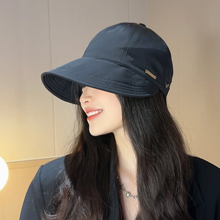 防晒帽女同款遮阳防紫外线大头围帽子显脸小速干可折叠新款渔夫帽