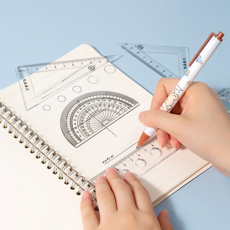 开学小学生数学习礼品直尺子套装绘画儿童三角板套尺测量文具奖品