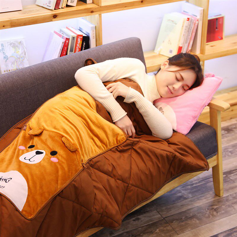 车用抱枕被子两用折叠办公室午睡枕头被汽车靠背垫空调被沙发靠枕