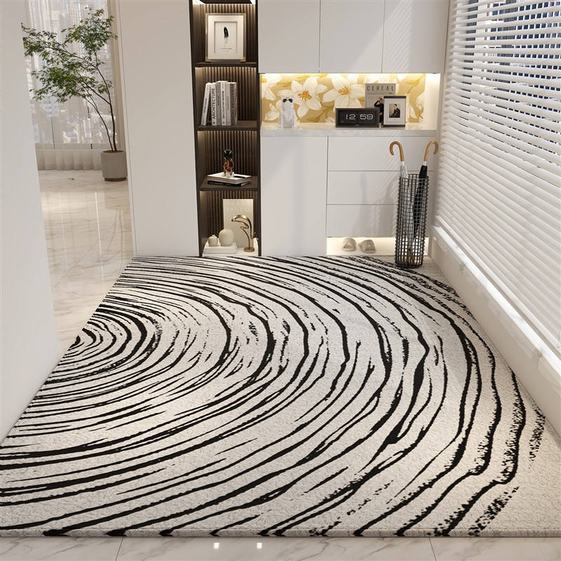 高端入户门地垫2024新款家用客厅地毯卧室床边脚垫防滑大门口垫子