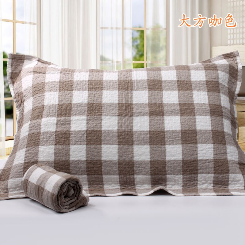 包邮纯棉加大加厚纱布枕巾一对不掉色不掉毛高档酒店宾馆婚庆礼品