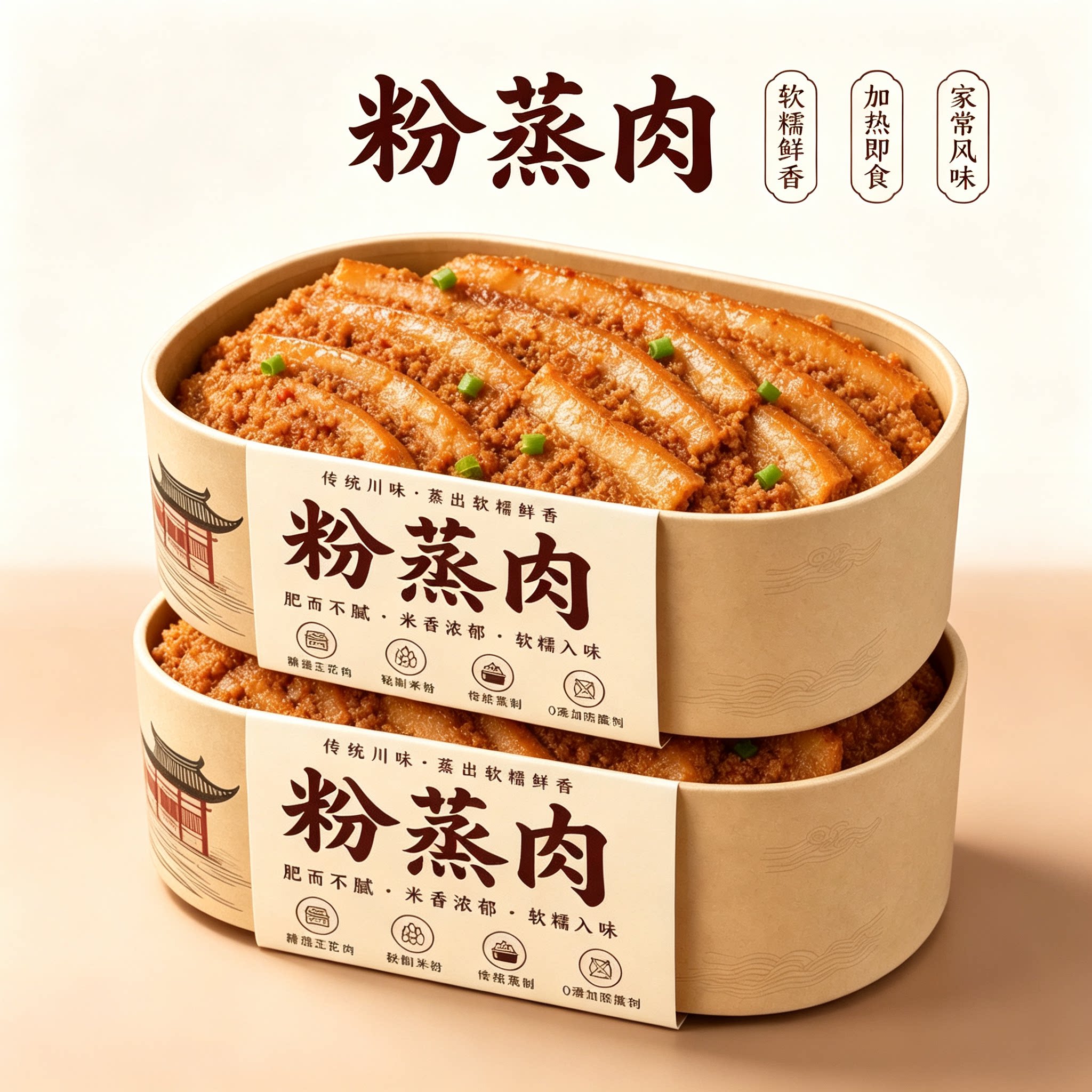 【老字号】正宗粉蒸肉四川特产加热即食预制菜扣肉半成品熟食宴席
