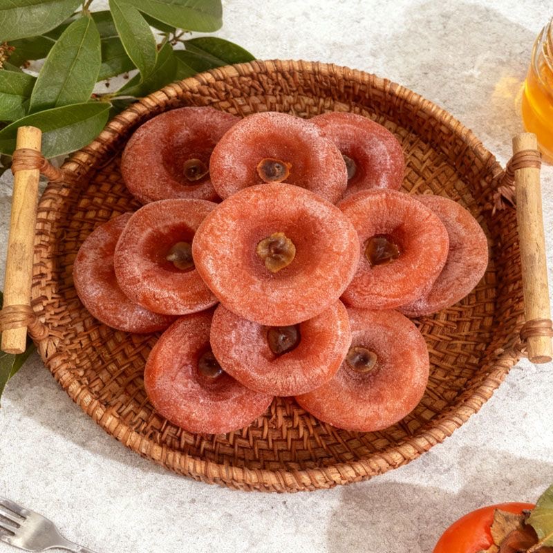 广西桂林恭城柿子饼独立小包装流心柿饼特产级柿子非富平柿饼