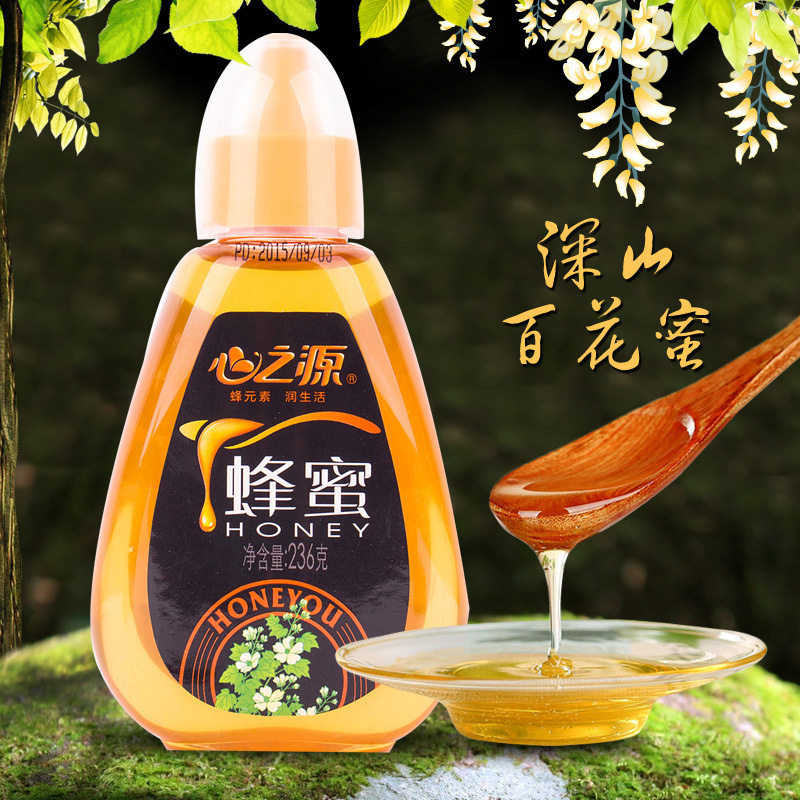 蜂蜜瓶装自产土蜂蜜送礼槐花蜜团购百花蜂蜜喜蜜女士健康滋补食品