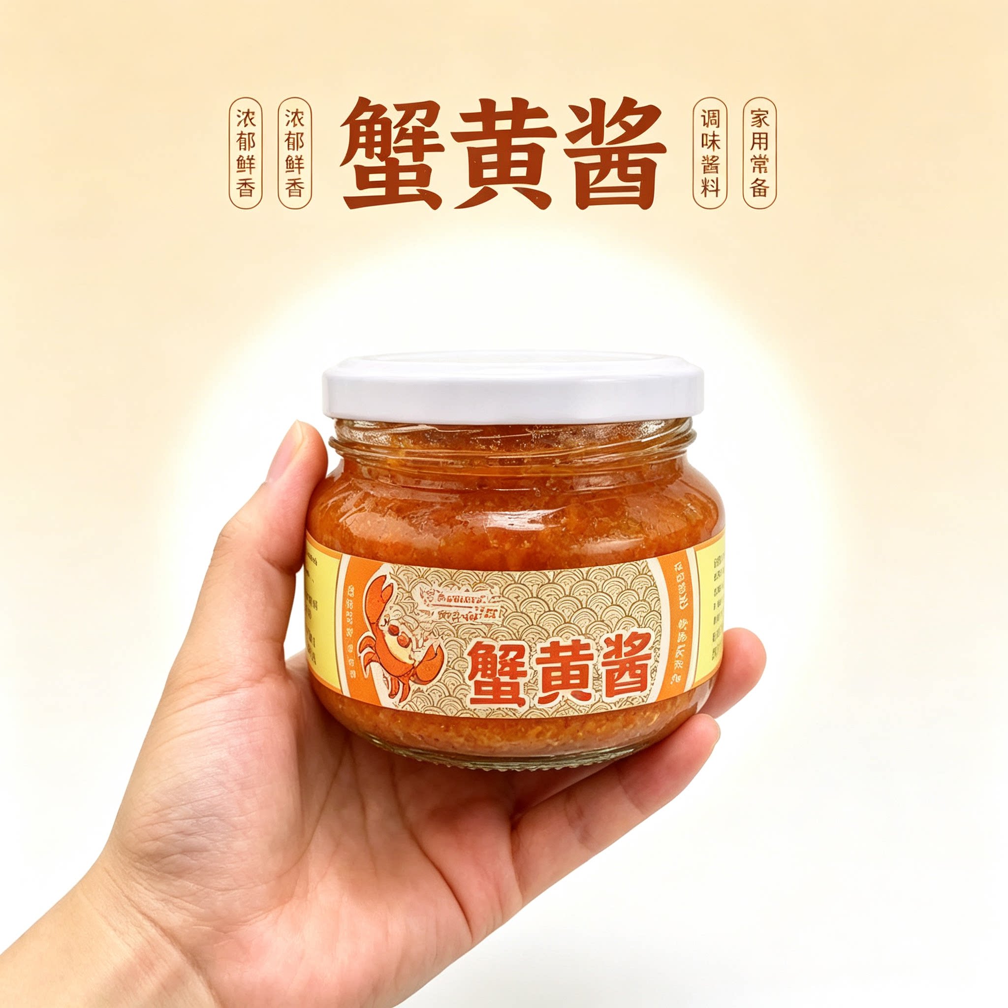 【正宗】纯蟹黄酱即食拌面酱紫菜寿司专用黄油蟹黄膏肉拌饭蟹黄酱