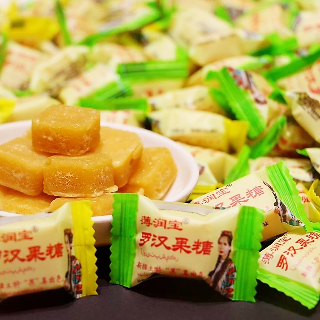 老式罗汉果薄荷糖小零食解馋纯手工清新口气清凉润喉年货招待节日