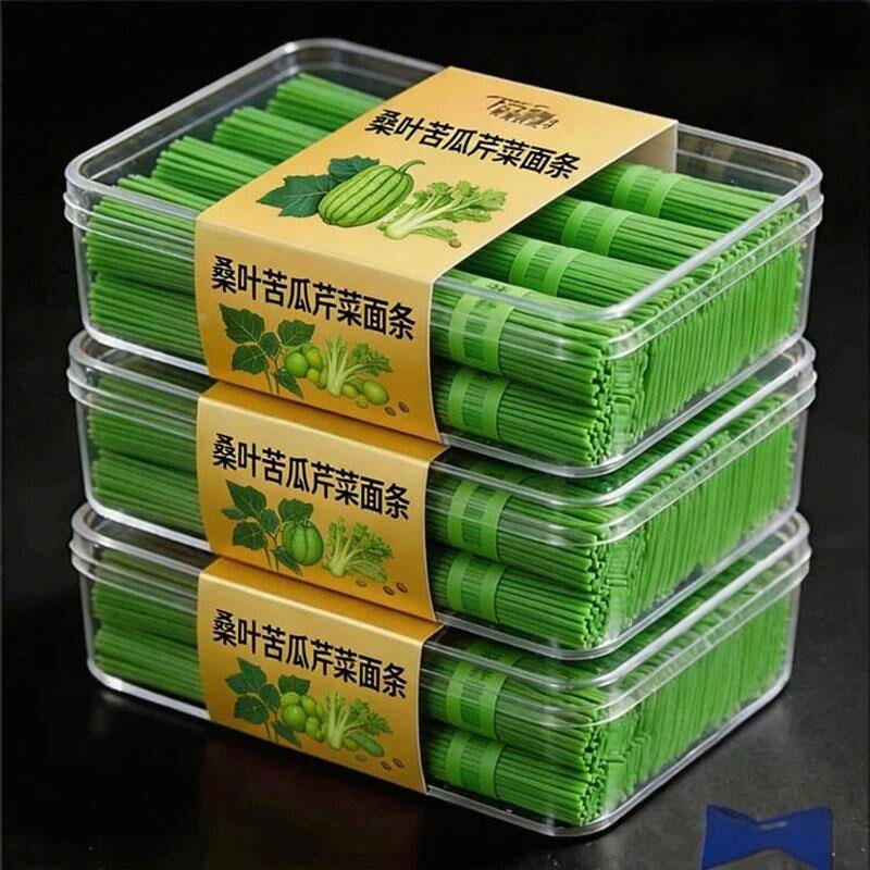 桑叶苦瓜芹菜面非油炸低脂低钠糖友胖友健康粗粮饱腹早餐代餐挂面