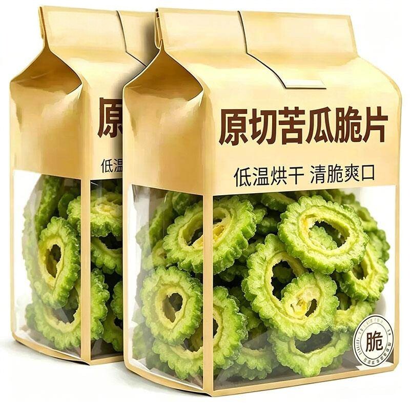 无糖苦瓜脆片即食原切苦瓜片冻干蔬菜老年人糖友孕妇解馋零食代餐