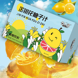 金银花柚子果汁植物饮料酸酸甜甜润喉清肺儿童去火浓缩低负担饮品