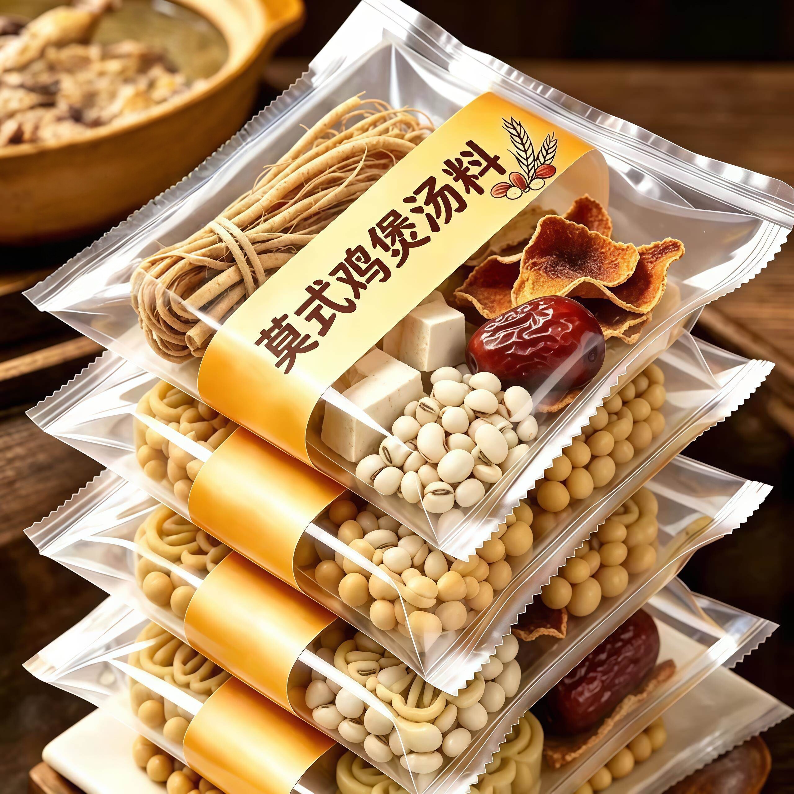 广东莫氏鸡煲专用汤料汤包药材配料配方祛湿五指毛桃煲汤材料