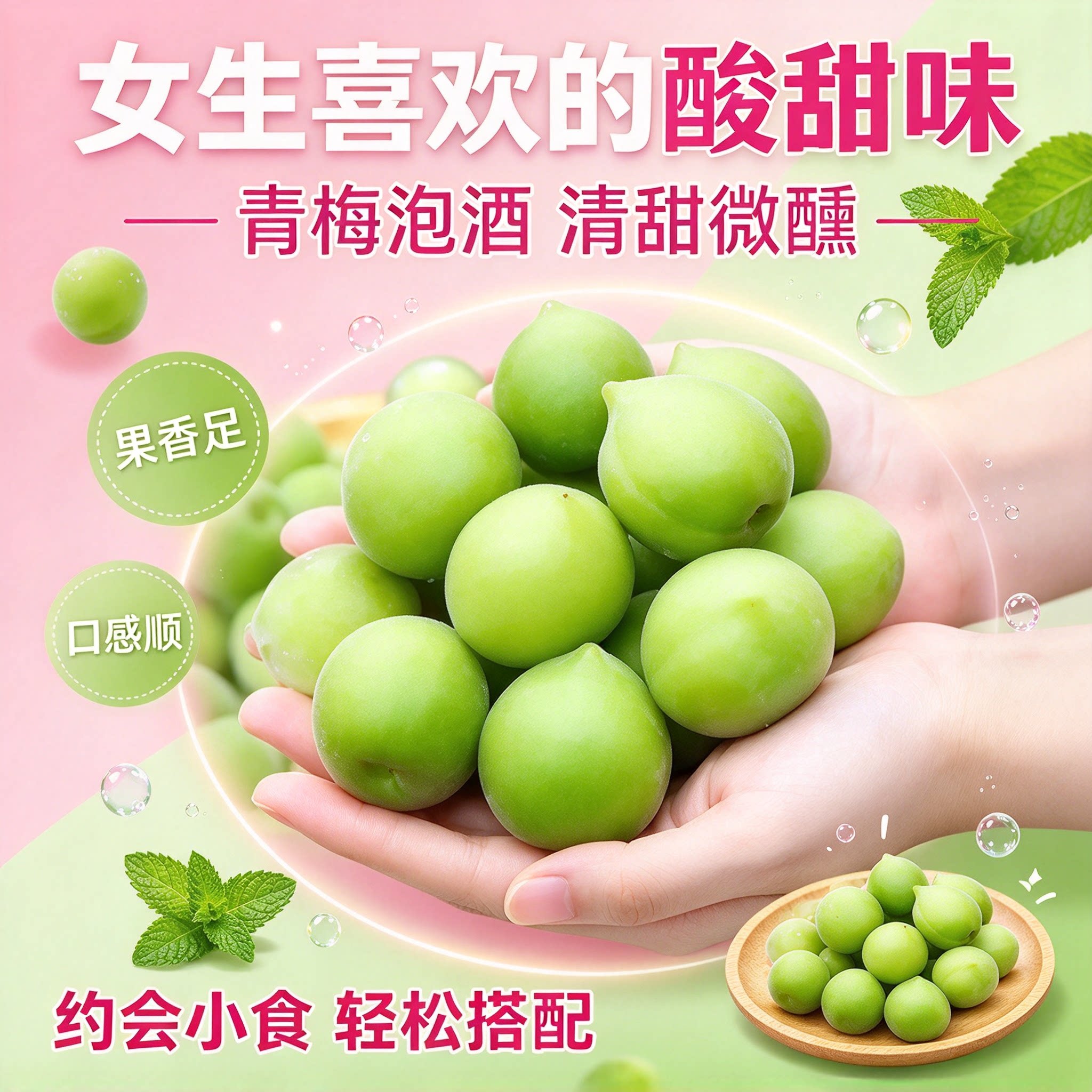 轻加工青梅鲜果泡酒半成品酸梅子酸甜野生新鲜休闲精选青竹梅水果