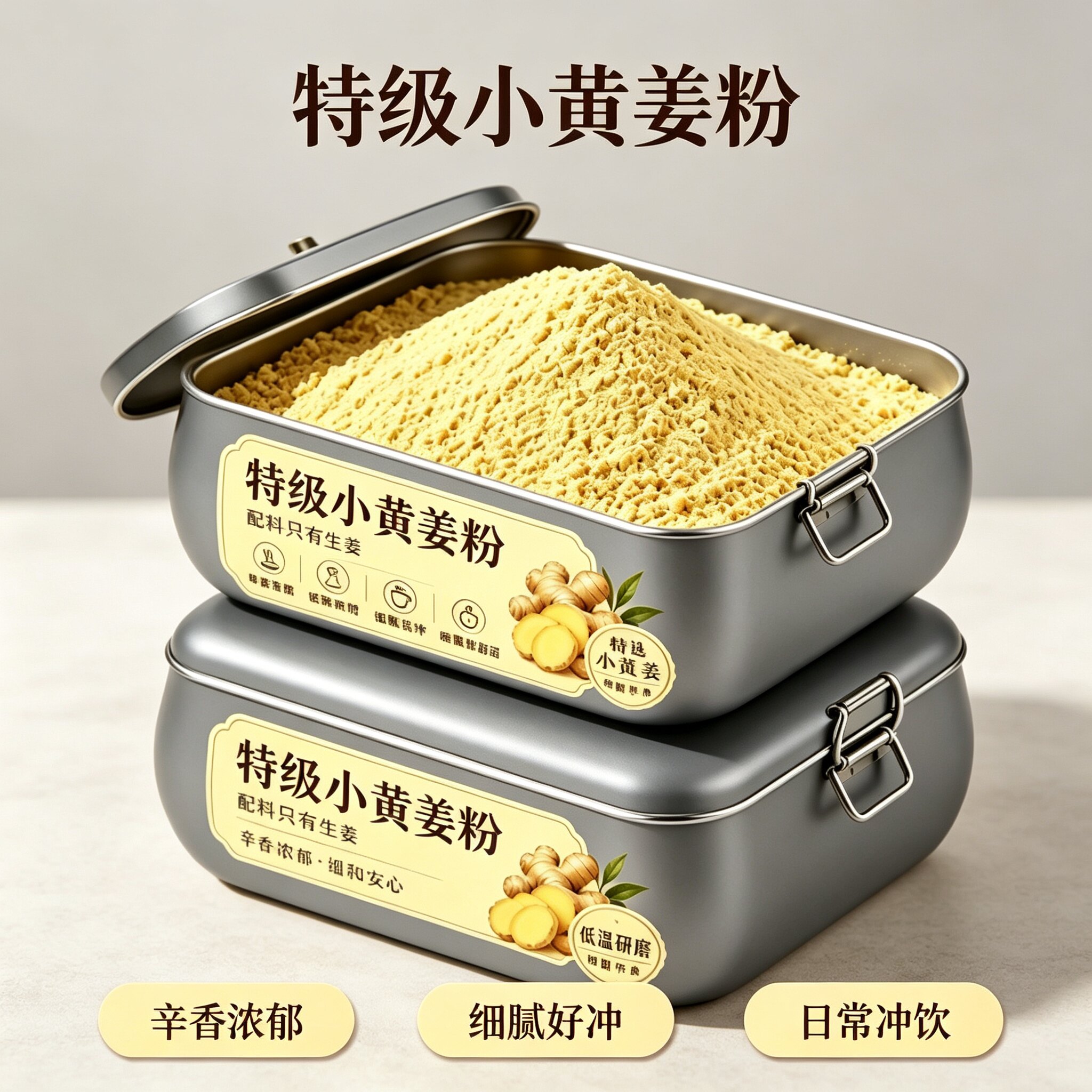 正宗云南九蒸九晒小黄姜粉熬夜加班久坐特级品质滋补养生冲饮品