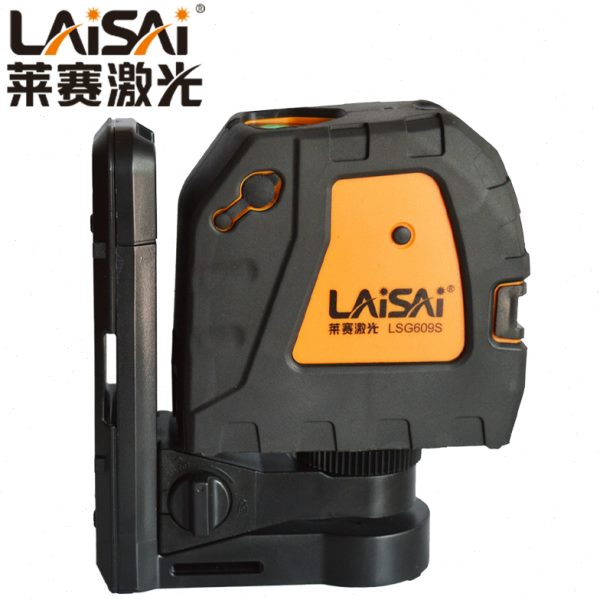 莱赛LSG609S绿光挂墙水平仪2线贴墙仪泥工水平仪外墙专用水平仪