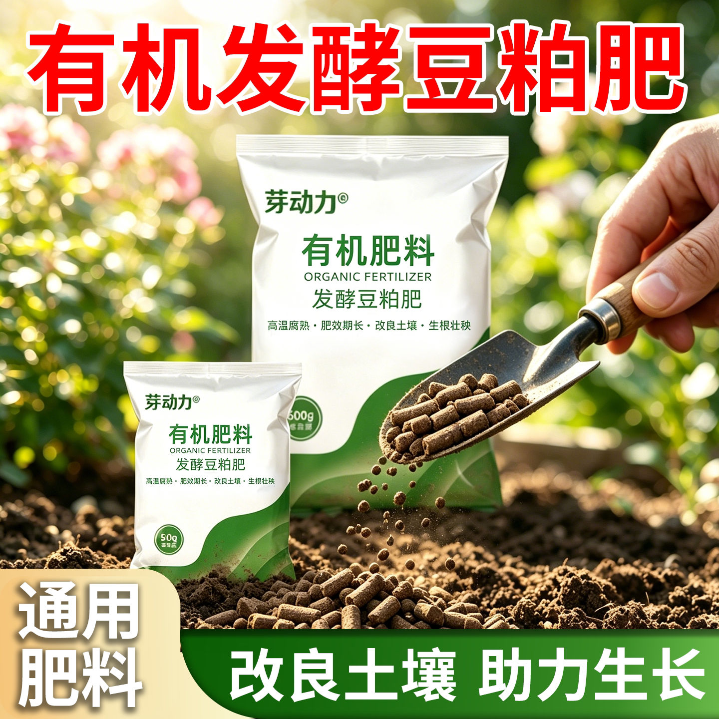 发酵豆粕有机肥蔬菜基底花卉通用图片