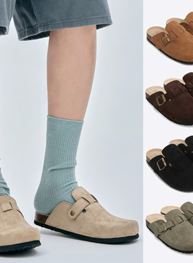 韩国代购直邮 SHOOPEN 男女新款春夏一脚蹬包头穆勒鞋勃肯鞋外穿