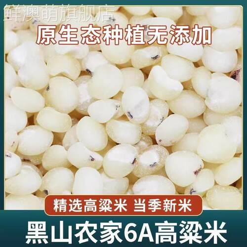 5斤包邮2025年农家自种新米东北特产孕妇粗粮去皮黑山6A白高粱米