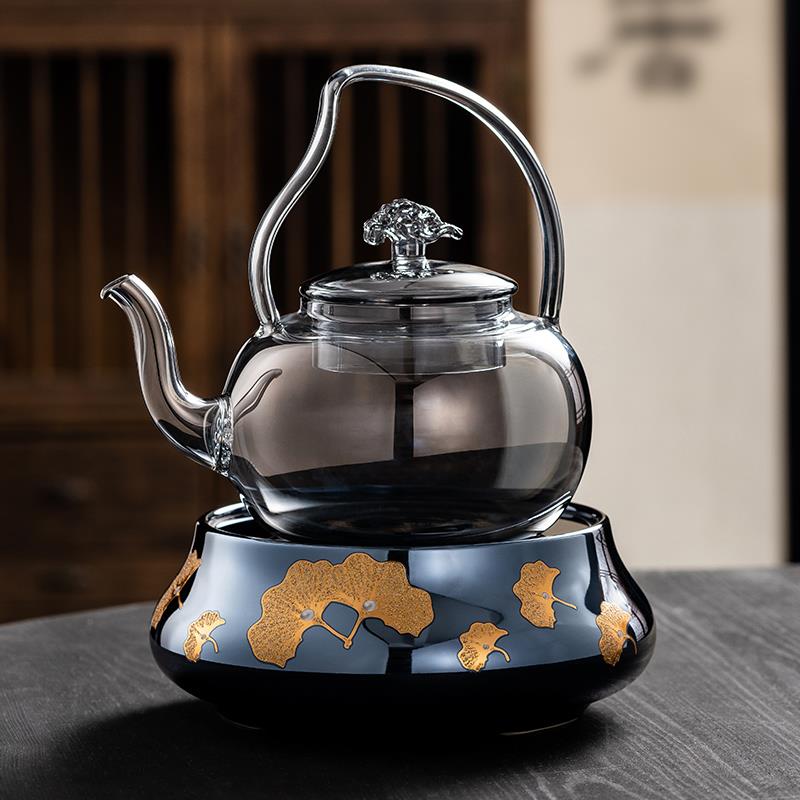 新款高档陶瓷电陶炉煮茶壶玻璃烧水壶电陶炉煮水壶陈皮小青柑煮茶