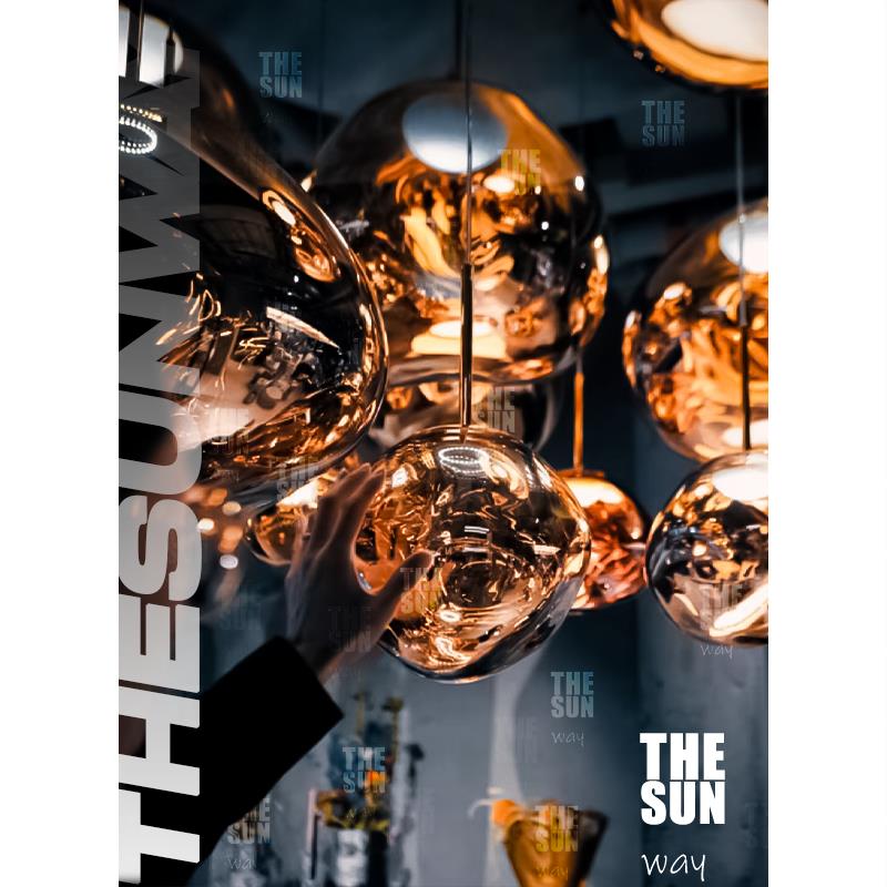 英国熔岩灯吊灯床头卧室别墅吧台餐厅楼梯复式楼挑空设计师led