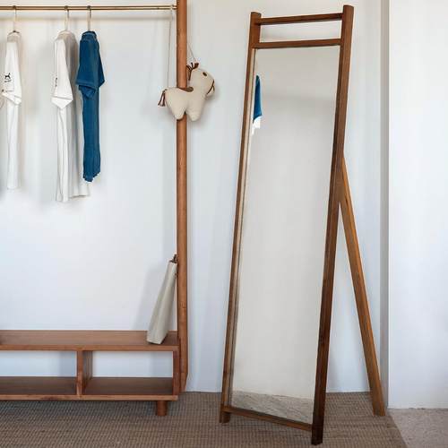 MUMO木墨 全身镜 黑胡桃木全身镜落地镜全身镜卧室镜子