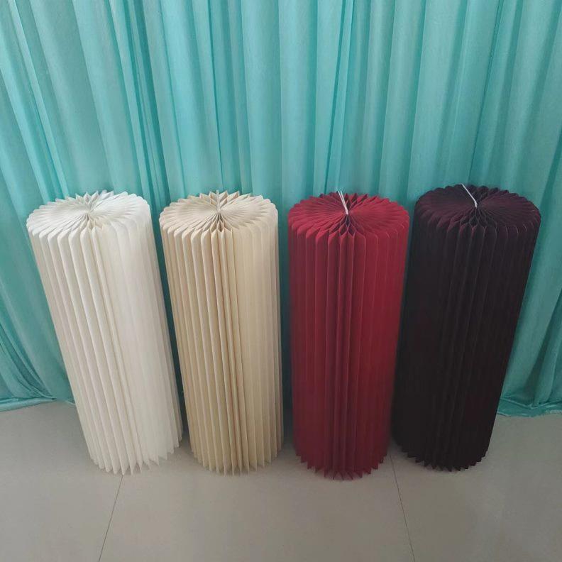 甜品台派对气球商中岛彩色橱窗罗马柱桌陈列折叠婚庆道具品展示台