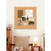 ins风毛毡照片墙卧室墙面装 饰玄关背景留言板挂墙相片展示软木板