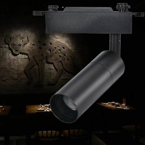 变焦轨道射灯聚光明装吸顶led防眩光清吧餐桌酒吧可调光氛围餐饮