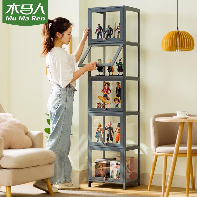 木马人模型展示柜压克力展示架非玻璃化妆品货架家用小型陈列柜子