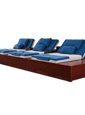 足浴炕床足疗按摩床足疗通铺足浴沙发采耳洗浴中心大厅沙发休息床