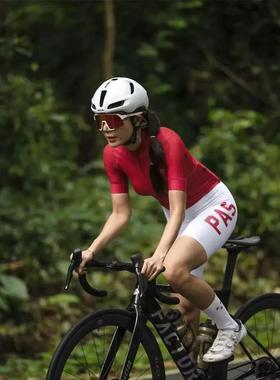 PAS 高品质 24款竞技 男女 黑白色公路自行车高弹透气 骑行背带裤