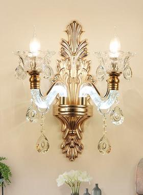欧式气泡水晶发光管壁灯客厅走廊过道卧室房间背景墙床头灯墙壁灯
