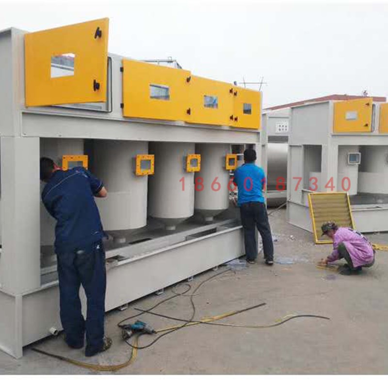 喷漆房油漆气动气旋柜水漩水帘柜不锈钢气旋塔喷淋V净化旋流塔混