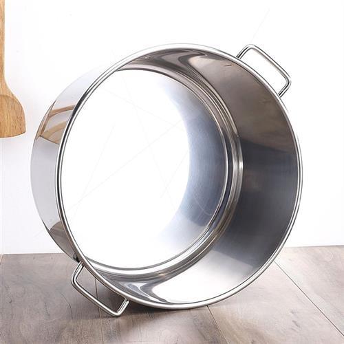 商用不锈钢桶带盖不锈钢汤桶加厚加深大汤锅不锈钢水桶锅摆摊米桶